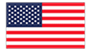 United States flag with 13 stripes and 50 stars.